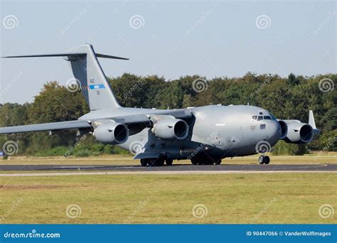 C-17 Military Cargo Aircraft Editorial Photo - Image of airshow, flight ...