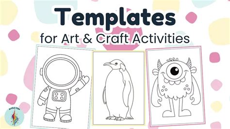 Hot Air Balloon Template Set Free Printable Outlines