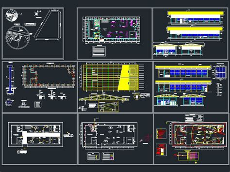 Carpentry Workshop Hangar In AutoCAD CAD 1 22 MB Bibliocad