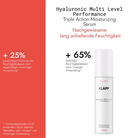 Klapp Hyaluronic Multi Level Performance Triple Action Moisturizing