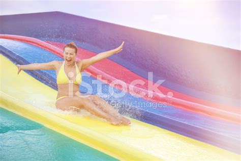 Fun On Water Slide Stock Photo | Royalty-Free | FreeImages