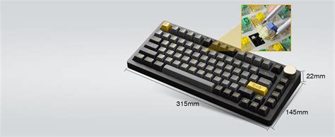 Epomaker Pc B Plus Air Top Mount Hot Swappable Rgb Bluetooth Ghz Usb C Wired Pc Mechanical