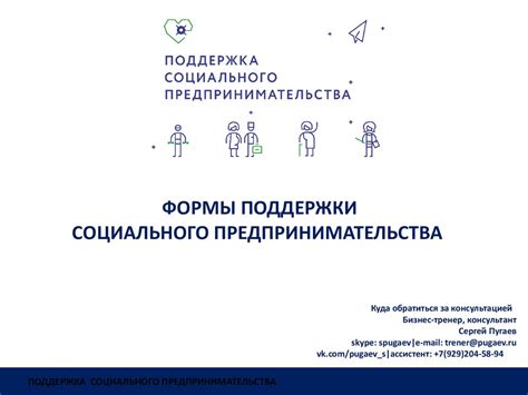 Формы поддержки социального предпринимательства - презентация онлайн