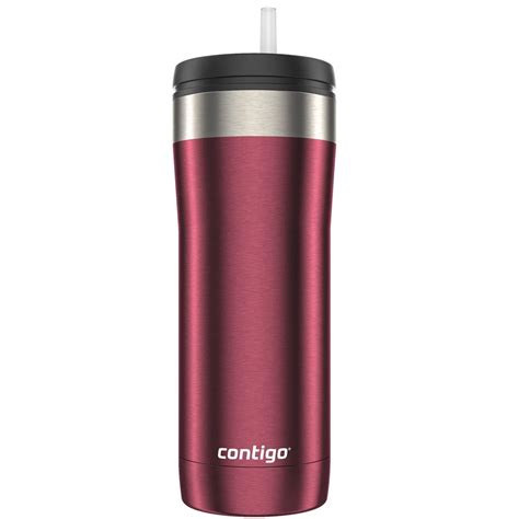 Contigo 24 Oz Uptown Dual Sip Stainless Steel Tumbler Chocolate