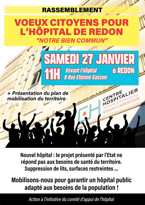 Nouvel H Pital Appel La Mobilisation Samedi Janvier Redon