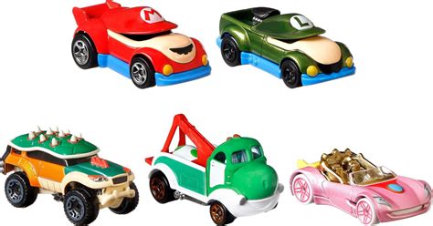 Hot Wheels Super Mario Character Car Pack Walmart