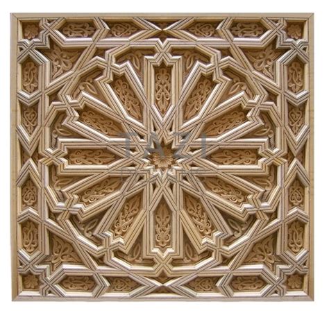 Moroccan Wood Carved Panel, Star – Tazi Designs