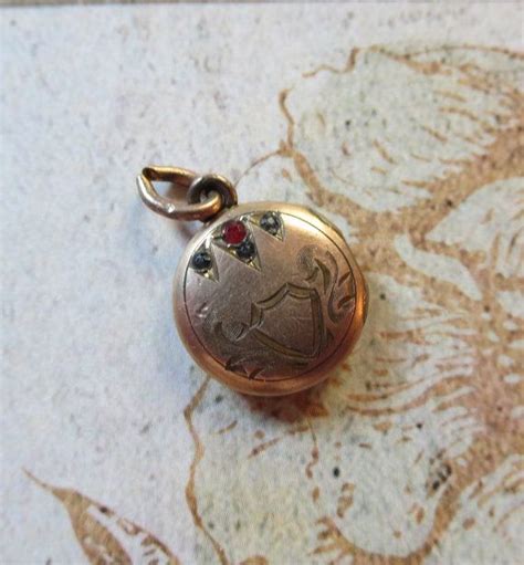 Antique Victorian Miniature Baby Locket Gold Filled With Etsy