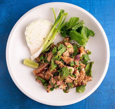 Thai Grilled Pork Salad Moo Nam Tok Marions Kitchen Recipe