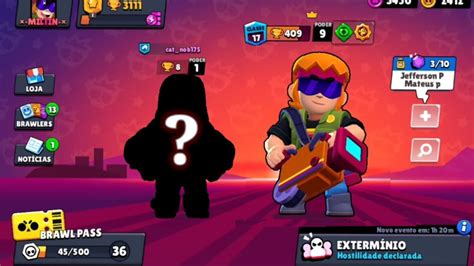 BRAWL STARS Testando o Novo Brawler Da atualização e meu amigo pegou