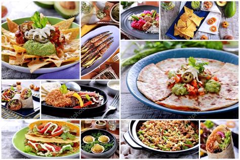 Various mexican food buffet, close up — Stock Photo © odua #90914372