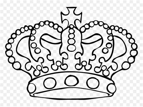 Crown-1 - King And Queen Crown Outline, HD Png Download - vhv