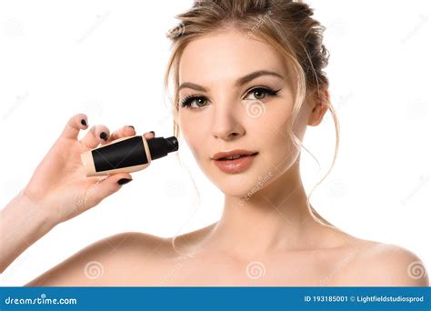 Belle Femme Blonde Nue Avec Le Maquillage Image Stock Image Du Nudit Caucasien