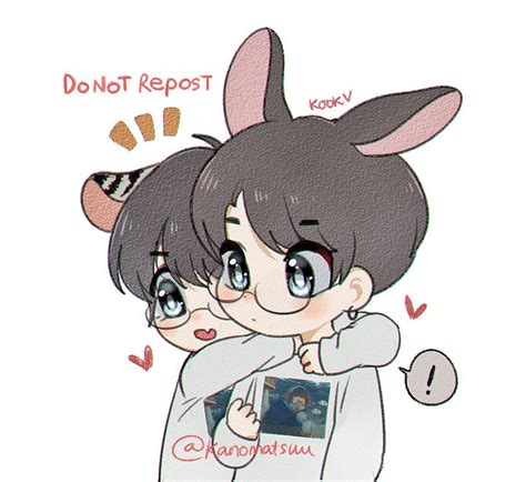 Vkookkookv Fanarts Bts Fanart Bts Chibi Dibujos Chibi