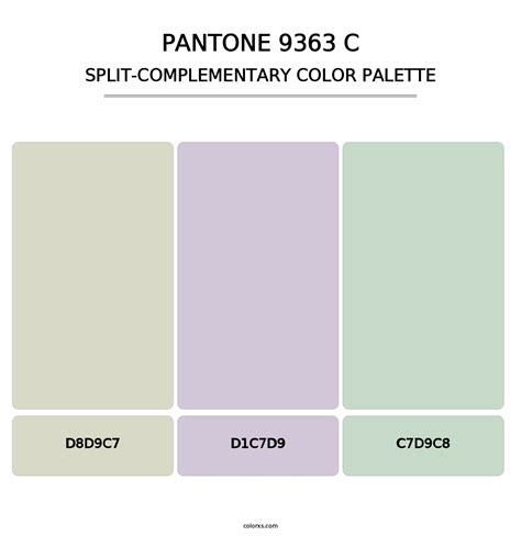 PANTONE 9363 C color palettes - colorxs.com