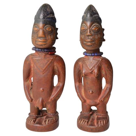 African Tribal Art Fine Old Yoruba Ibeji Igbuke Oyo At Stdibs