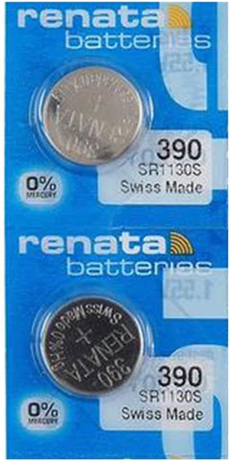 Amazon.com: Renata 390 SR1130SW Batteries - 1.55V Silver Oxide 390 ...