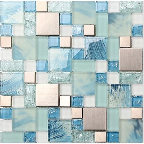 Blue Glass Mosaic Bathroom Tiles – Everything Bathroom