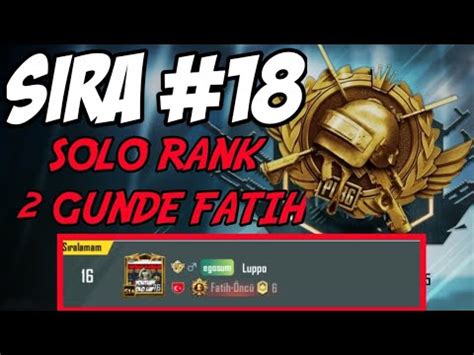 C1S15 SIRA 20 TEKLİ ÜŞN RANK CANLI YAYIN SOLO RANK PUBG MOBİLE