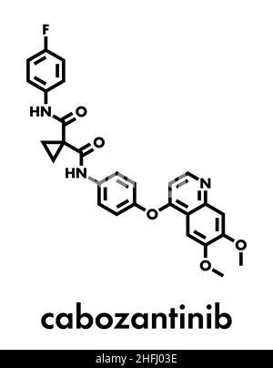 La Estructura Qu Mica De Un Medicamento Contra El C Ncer Cabozantinib