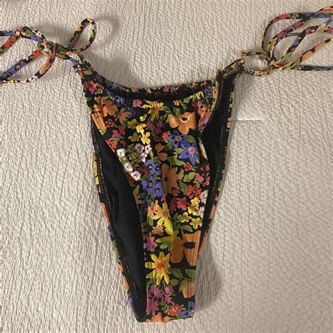 LA Hearts By PacSun Women S Orange And Black Bikini And Tankini Bottoms Depop