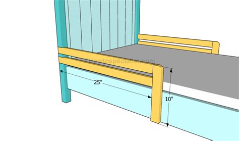 Fitting the side rails | HowToSpecialist - How to Build, Step by Step ...