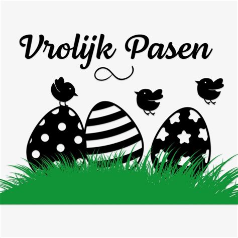 Raamsticker Pasen Paaseieren Vrolijk Pasen Plak Het