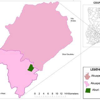 1: A map showing the Aburi Botanical Garden | Download Scientific Diagram