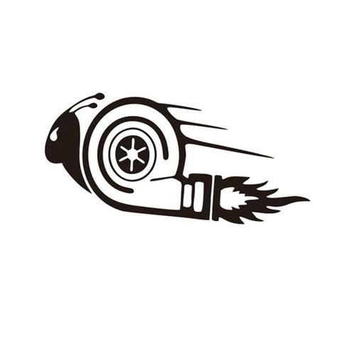 PinShang 3D Car Sticker Stylish DUB Drift Race Turbo Snail Funny Cool ...