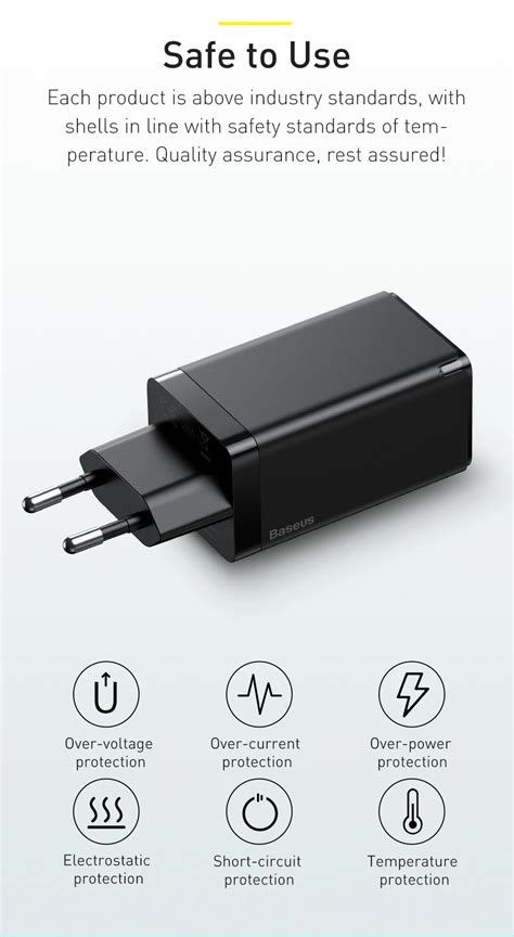 Baseus GaN3 Pro 65W 2C+U Fast Charger | laptopcare