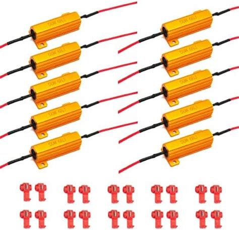 Amazon Pcs Artr W Ohm Load Resistors Fix Led Bulb Fast Hyper