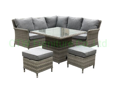 Outdoor Hotel Furniture Patio Dining Wicker Rattan Modern Leisure Sofa