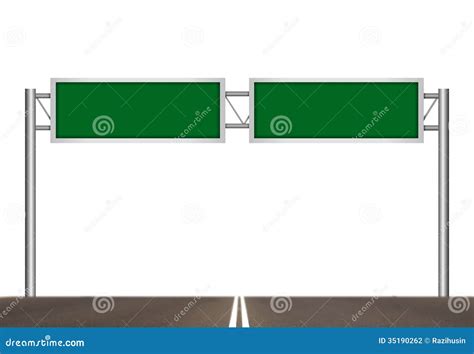 Blank - Freeway Next Exit Sign Royalty-Free Stock Image | CartoonDealer ...