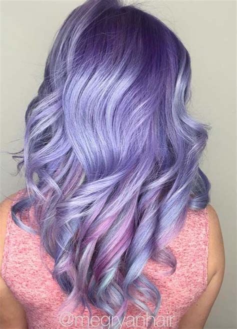 Lovely Purple Lavender Hair Colors In Balayage And Ombre Lavender