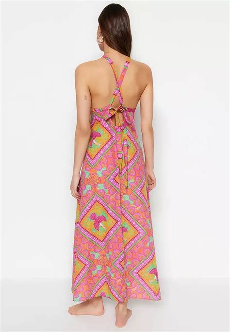 Buy Trendyol Halter Neck Printed Dress 2024 Online ZALORA Singapore