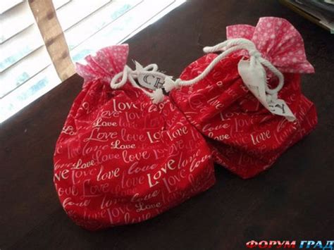«Сердечная» обертка для подарка - Как подарок нам оформить, как ...