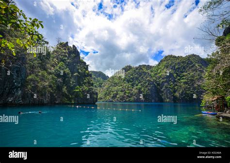 barracuda lake  sunny day  coron island philippines coron