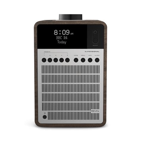 REVO SuperConnect Bluetooth Digital Radio, Walnut/Silver - Gessato