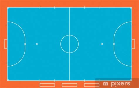 Wall Mural Illustration Of Futsal Indoor Football Field PIXERS