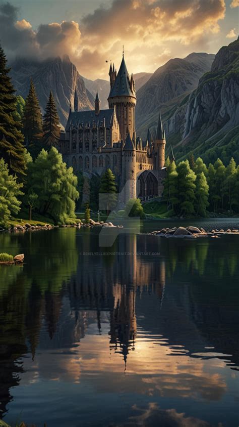 Gorgeous Hogwarts Lake Wallpaper 4k Hd By Rebelyelliexportrait On