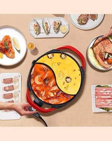 Amazon Dezin Electric Hot Pot Upgraded Non Stick Saut Pan Rapid Noodles Cooker L