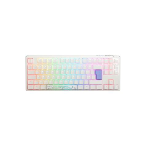 Teclado Ducky ONE 3 Classic TKL Pure White Hot Swappable MX Red RGB