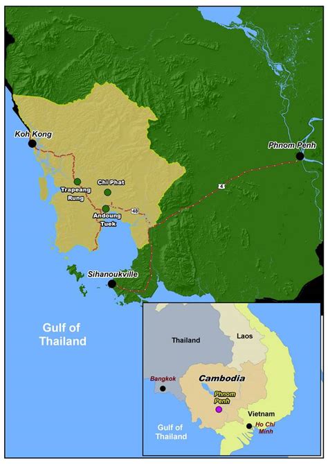 The Cardamom Mountains in Koh Kong, Cambodia.