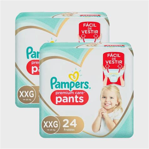 Kit De Fralda Infantil Pampers Premium Care Pants Tamanho Xxg 48