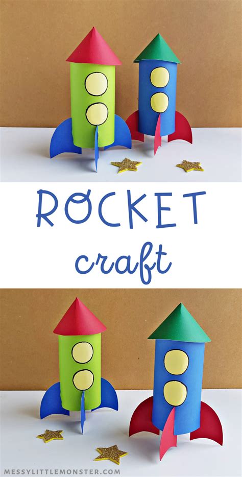 Rocket Craft For Kids Messy Little Monster