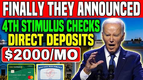 Finally They Announced Stimulus Checks Direct Deposits For Low