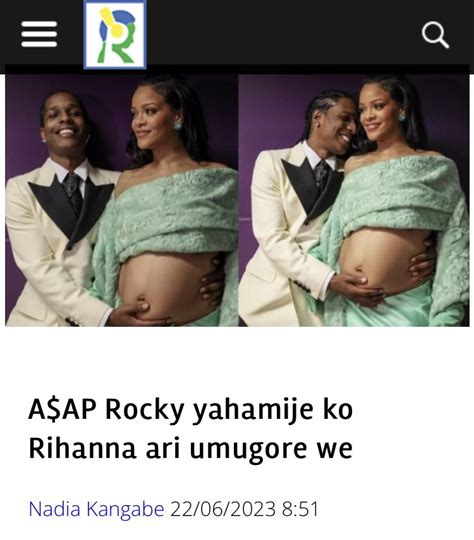 Inyarwanda On Twitter A Ap Rocky Yahamije Ko Rihanna Ari Umugore