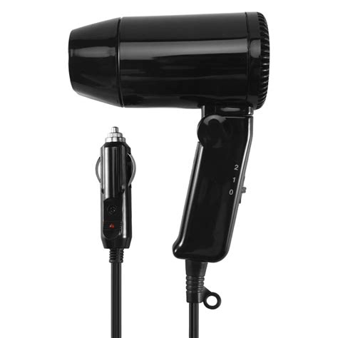 Car Hair Blow Dryer Heat Dc V W Portable Foldable Blower Hot Wind For Travel Easy Storage