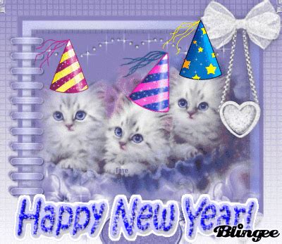 Happy New Year! Cats Picture #119942868 | Blingee.com