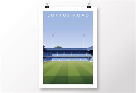 QPR Loftus Road Poster | Matthew J I Wood Design & Illustration